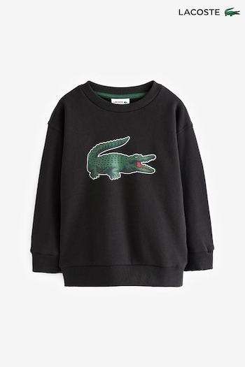 Lacoste Children Croc Effect 80’S Black Sweatshirt (935918) | £65 - £70