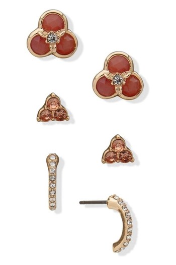 Anne Klein Ladies Gold Tone Jewellery Earrings (936839) | £28