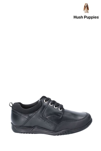 Hush Puppies Black Dexter Senior School sportiva Shoes (937007) | £57