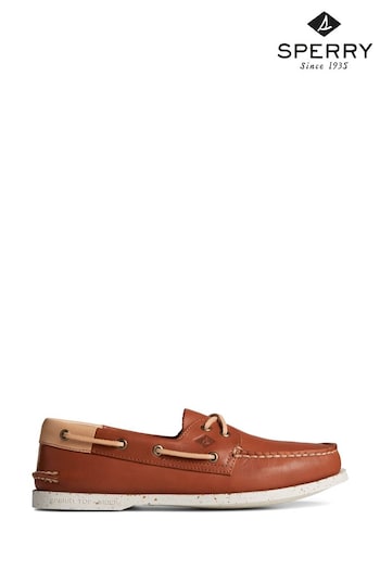 Sperry A/O 2-Eye Vegetable Re-Tan Brown Shoes (937063) | £125