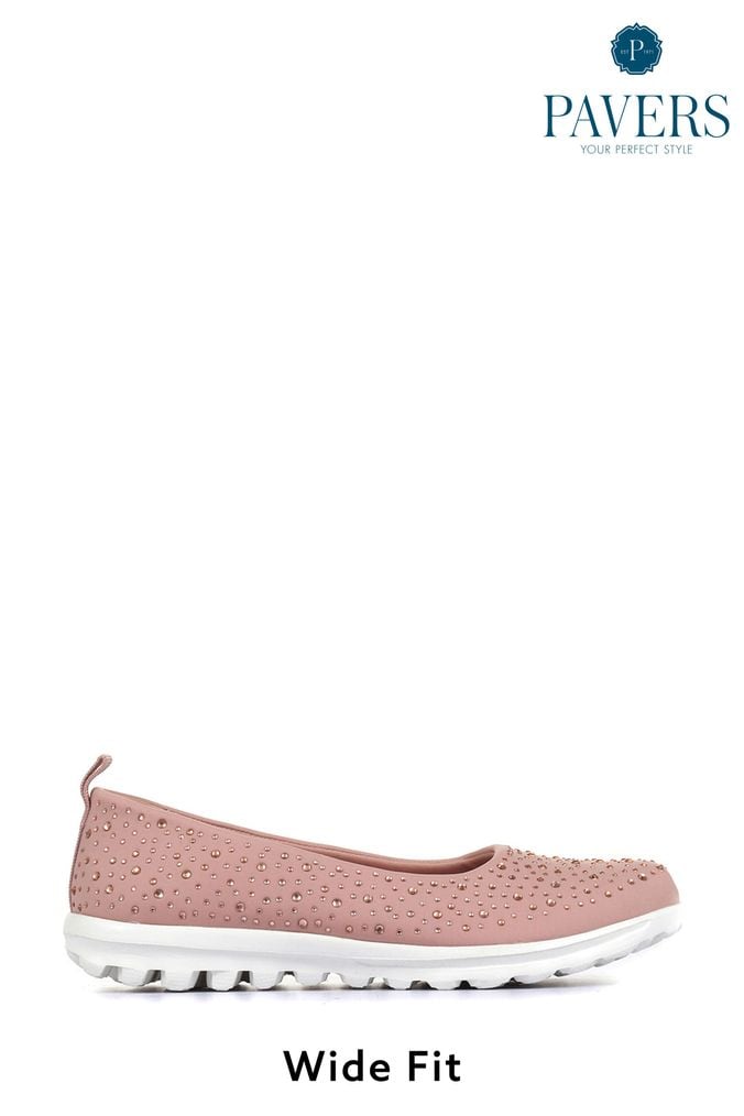 Buy Women s Shoes Pink Pavers Flat Footwear Online Next UK