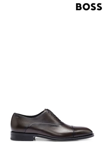 BOSS Brown Derrek Leather Oxford Shoes (937254) | £289
