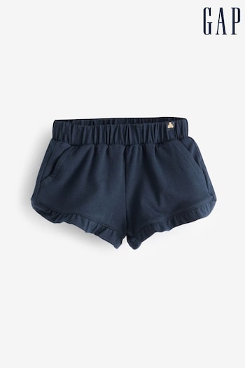 Gap Navy Stripe Pull On Ruffle Baby Shorts (3mths-5yrs) (937258) | £6