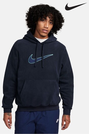 Nike Blue Sportswear Polar Fleece Hoodie (937368) | £78