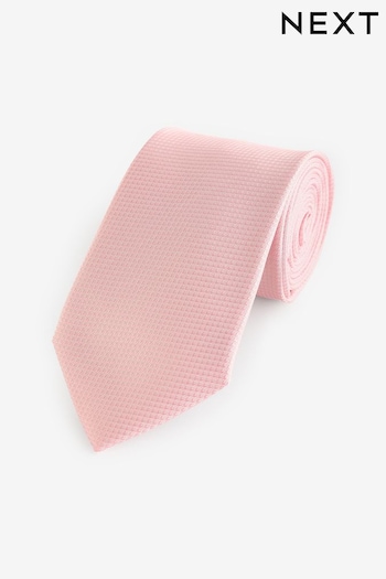 Coral Pink Textured Tie (937424) | £10