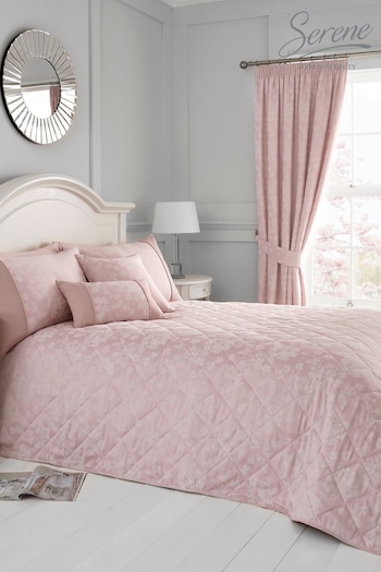 Serene Pink Blossom Bedspread (937551) | £55