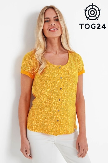 Tog 24 Womens Yellow Kinver Dalmation Print T-Shirt (937782) | £24