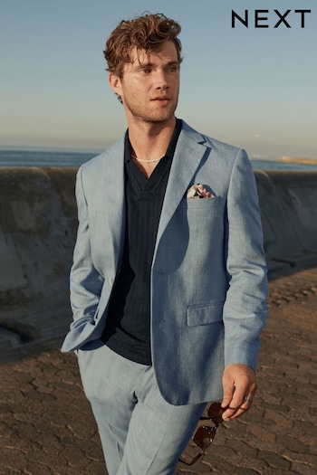 Light Blue Linen Suit: Jacket (937831) | £89