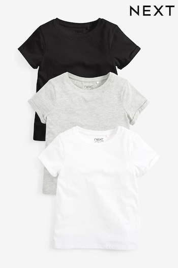 Black/White 3 Pack 3 Pack T-Shirts finished-edge (3-16yrs) (937856) | £9 - £15