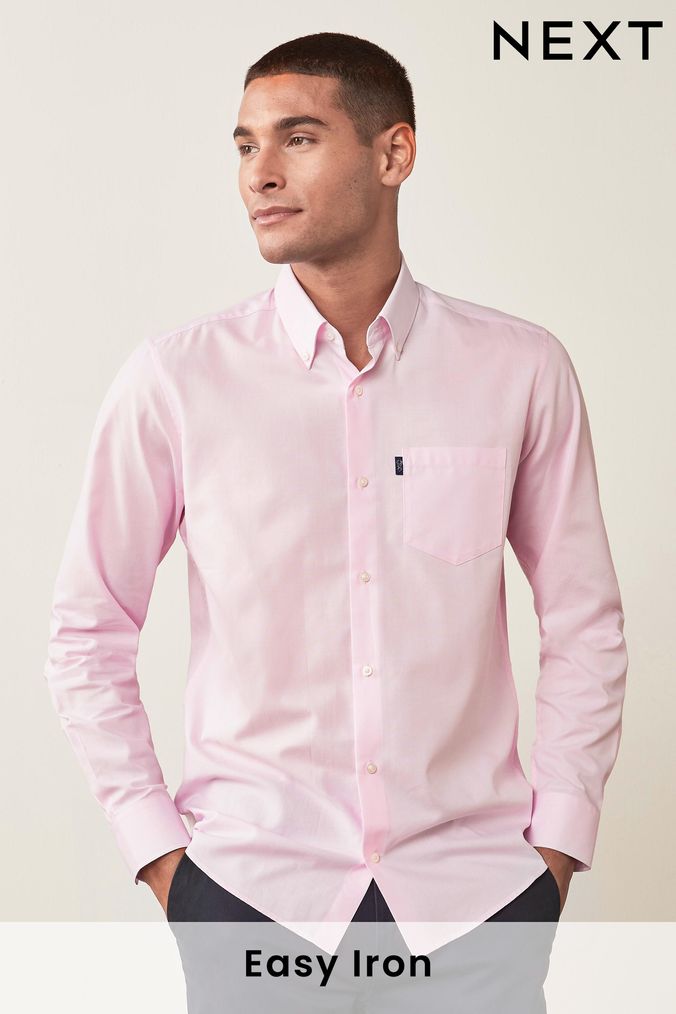 Buy Men s Pink Casual Shirts Online Next UK