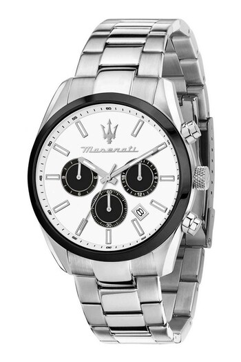 Maserati Gents Silver Tone Attrazione Watch (939326) | £199