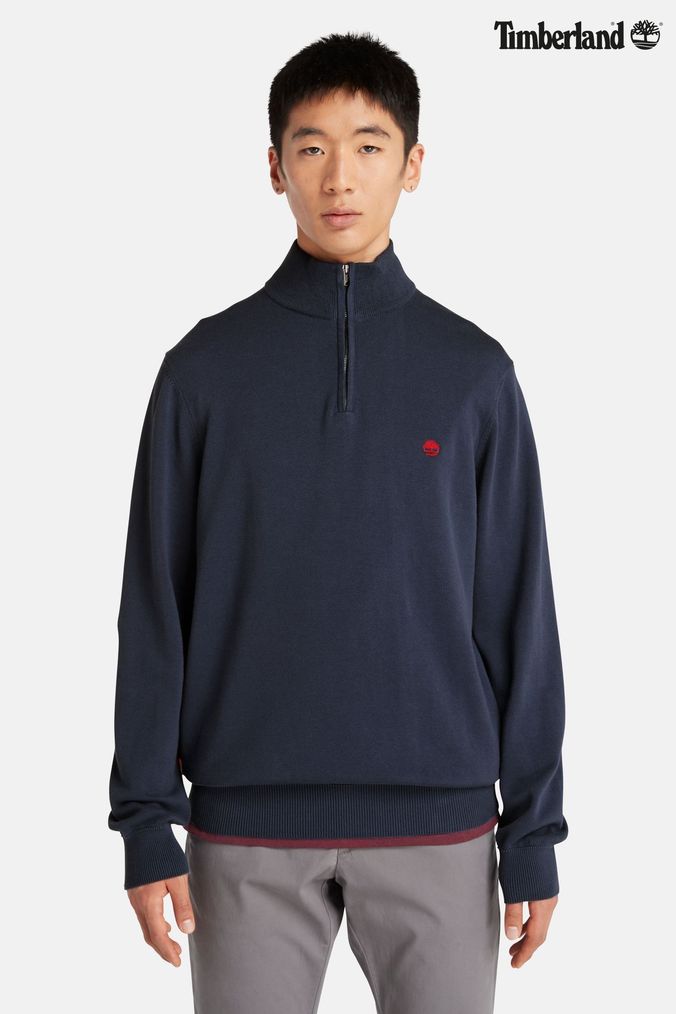 Timberland half zip jumper cheap