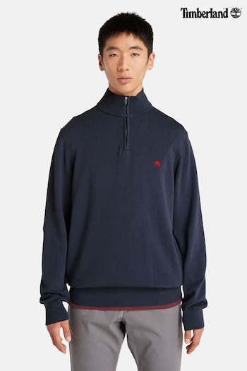 Timberland Organic Cotton 1/4 Zip Jumper (939777) | £80