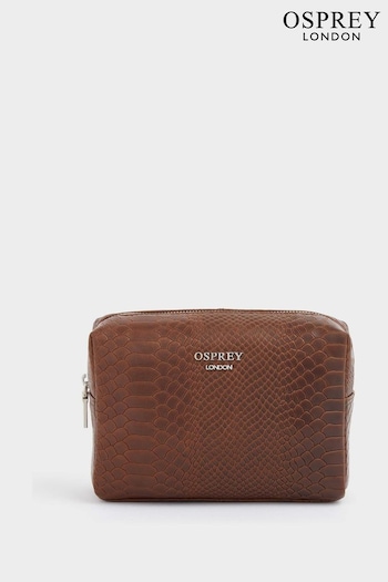 OSPREY LONDON The Nevada Leather Washbag (939984) | £69