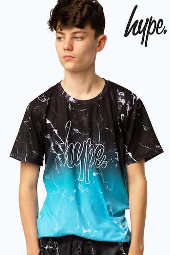 Hype. Boys Blue Marble T-Shirt (939999) | £18