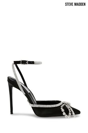 Steve Madden Vibrantly Black Satin (940071) | £140