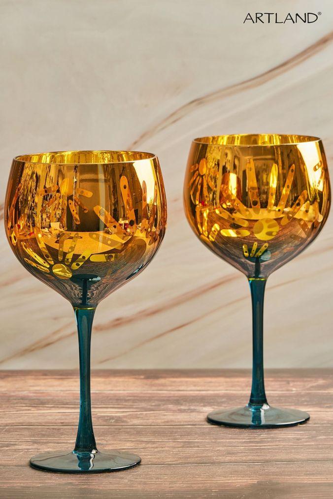 Gold deals drinking glasses