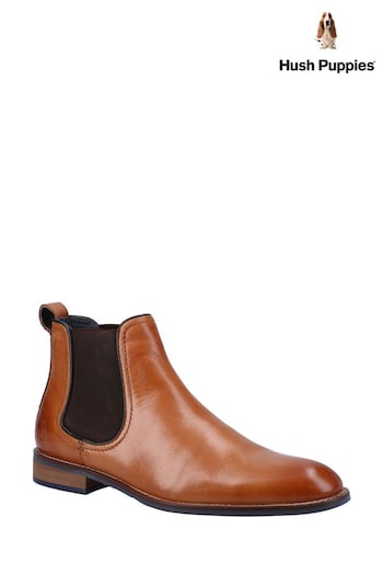 Hush Puppies Natural Diego Chelsea Boots (940513) | £95