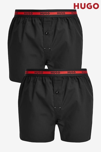 HUGO Woven Boxer Shorts 2 Pack (940598) | £42