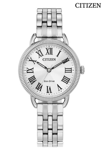 Citizen Ladies Silver Tone Eco-Drive Bracelet Dress Watch (940709) | £249