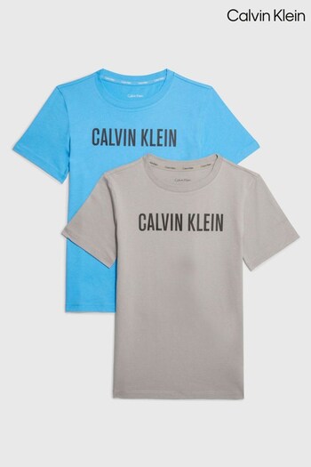 Calvin Klein Boys Grey Intense Power T-Shirts 2-Pack (941203) | £32