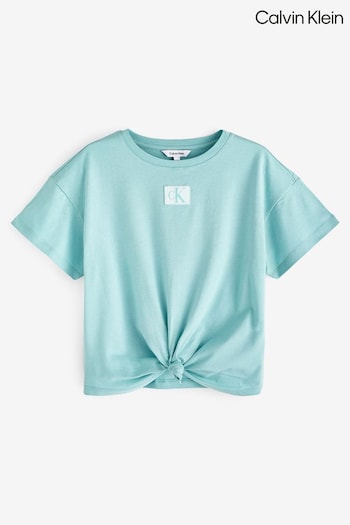 Calvin Klein Girls Blue Knotted T-Shirt (941795) | £28