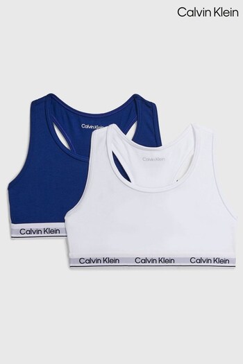 Calvin Klein Girls Modern Cotton Bralettes 2 Pack (941901) | £29