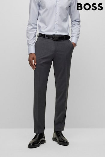 BOSS Grey Slim Fit Suit :Trousers Heels (942601) | £119