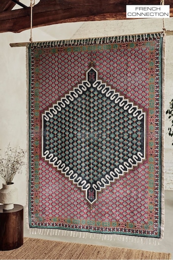 French Connection Pink Poppyfield Rug (942720) | £85 - £240