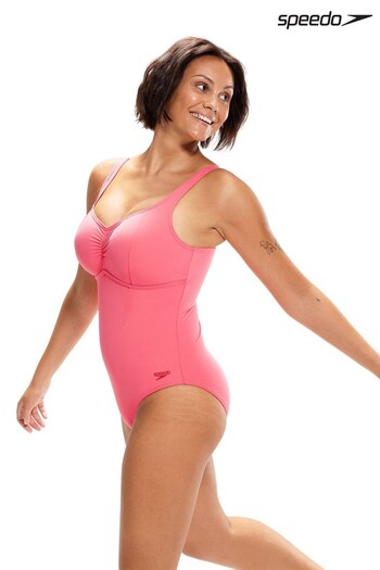 Speedo Womens Pink Shaping AquaNite 1 Piece Swimsuit (942771) | £47