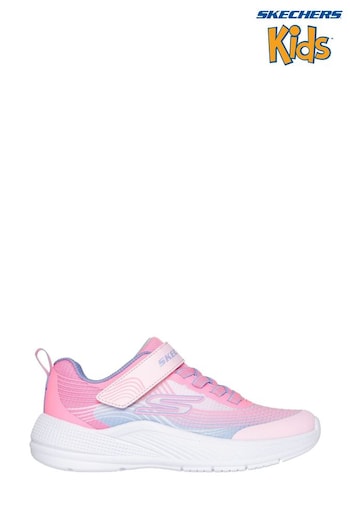 Skechers Pink/White Microspec Advance Trainers (943164) | £34