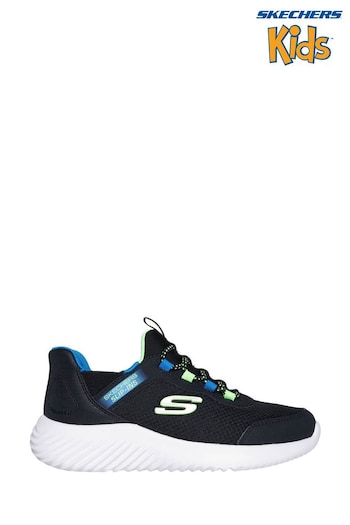 Skechers Black Bounder Brisk-Burst Slip In Trainers (943385) | £39