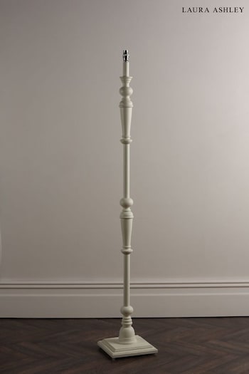 Laura Ashley White Tate Painted Wood Candlestick Floor Lamp Base (943529) | £180