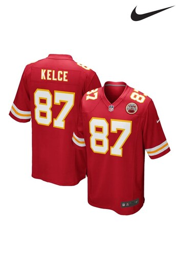 Nike spizike Red NFL Kansas City Chiefs Home Game Jersey - Travis Kelce (943893) | £105