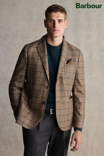 Barbour® Taupe Brown Slim Fit Blazer (944409) | £299