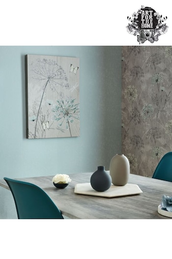Art For The Home Grey Harmony Blooms Canvas (944476) | £38