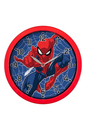 Peers Hardy Red Disney Marvel Spiderman Wall Clock (944638) | £15