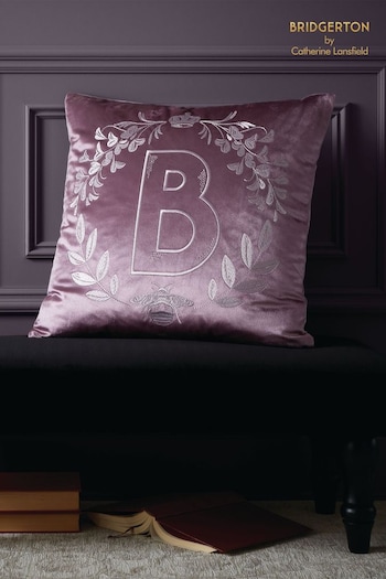 Bridgerton by Catherine Lansfield Purple Regency Crown Cushion (944727) | £16