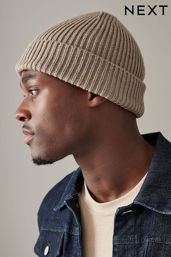 Neutral Knitted Beanie Hat (944892) | £10