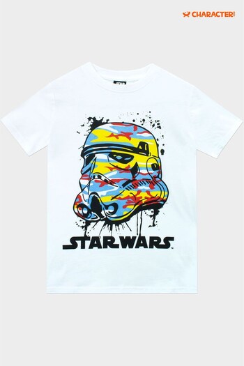 Character White Star Wars Short Sleeved T-Shirt (945068) | £13