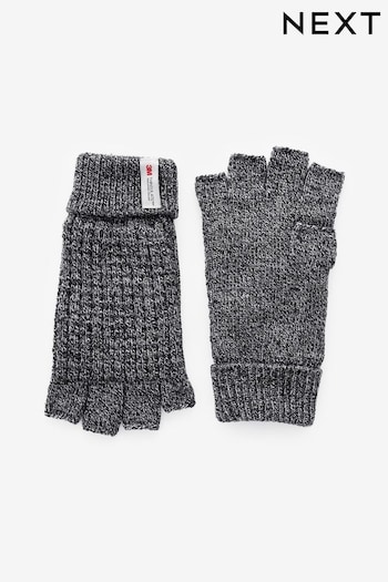 Grey Thinsulate Fingerless Knitted Gloves (945197) | £12