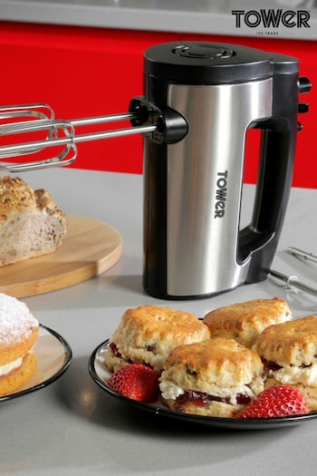 Tower Silver 300w Hand Mixer (945683) | £25