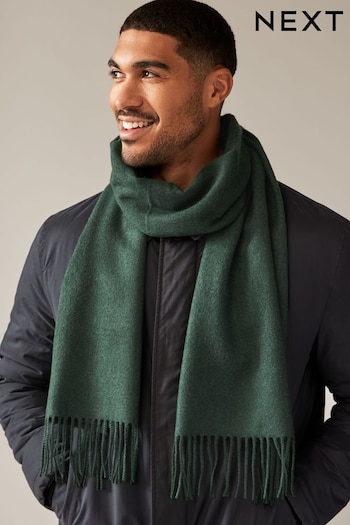 Emerald Green Woven Scarf with Wool (945774) | £18