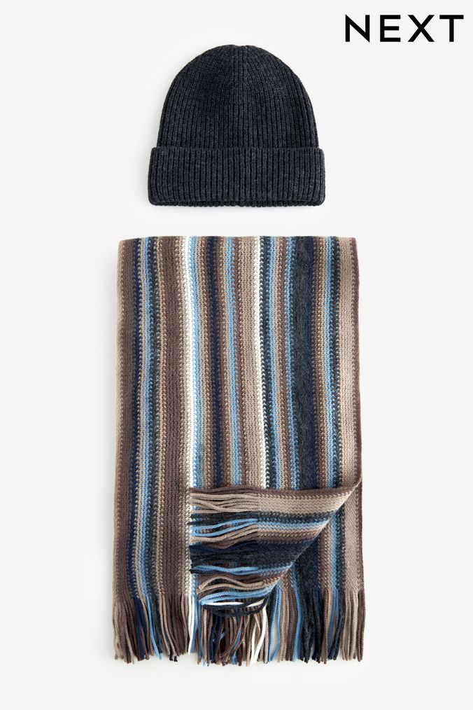 Next mens hat and scarf set new arrivals