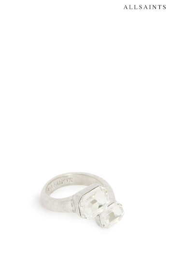 AllSaints Silver Tone Bypass Ring (946756) | £45