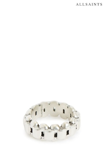 AllSaints Sterling Silver Link Band Ring (946783) | £109
