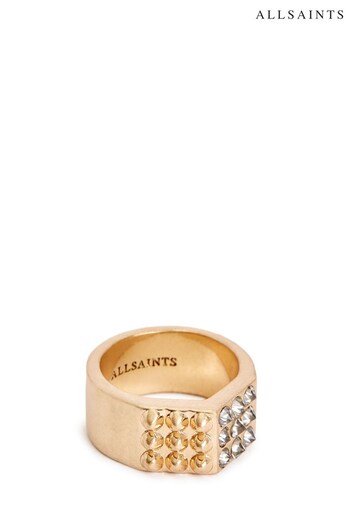 AllSaints Gold Tone Band Ring (946943) | £45