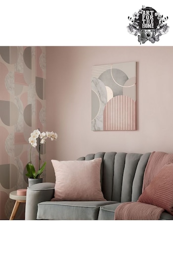 Art For The Home Pink Art Deco Deo Canvas (947064) | £78