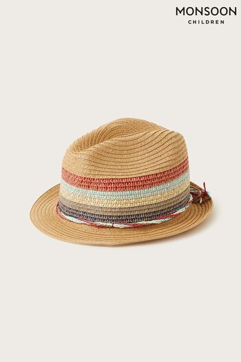 Monsoon Natural Colourblock Trilby Hat (947133) | £14 - £15