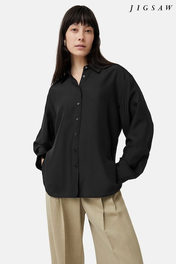 Jigsaw Silk Habotai Relaxed Shirt (947356) | £155